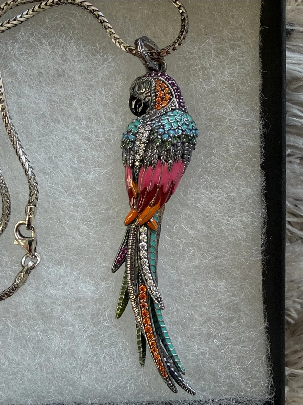 Thomas Sabo Colorful Parrot Pendant Necklace - Multicolor